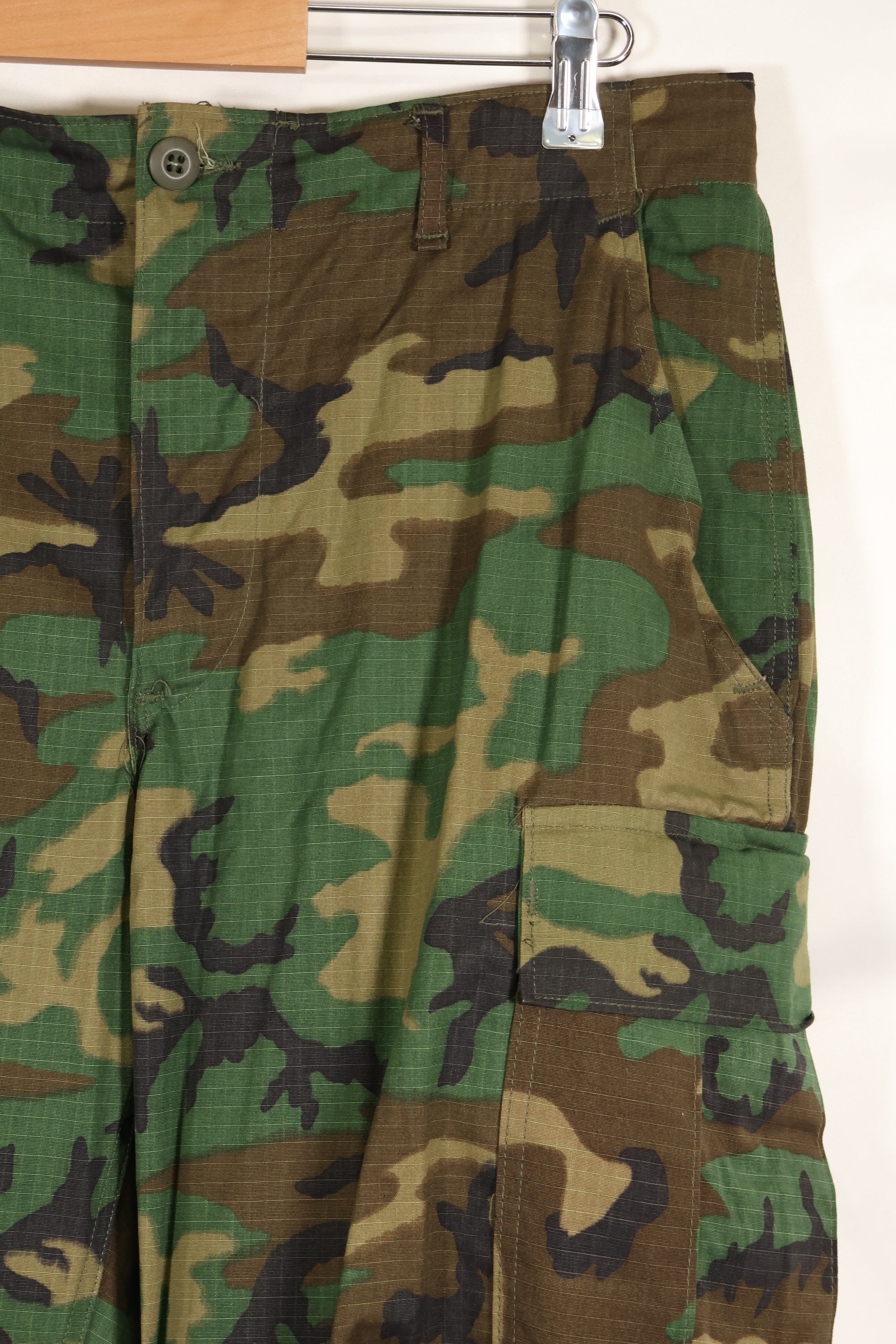 実物　1970年製　M-S　デッドストック　リップストップ　ERDL ファティーグパンツ　ブラウンリーフ