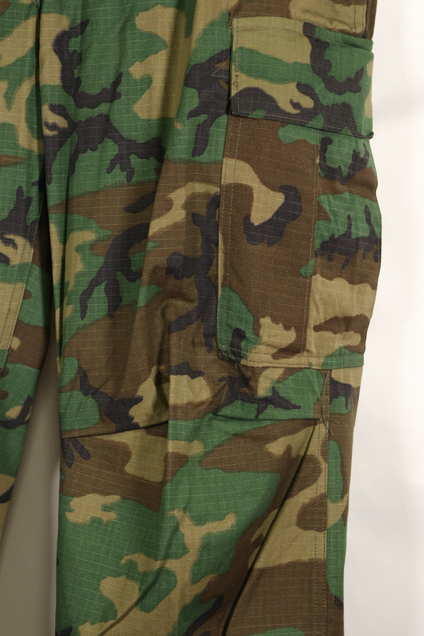 実物　1970年製　M-S　デッドストック　リップストップ　ERDL ファティーグパンツ　ブラウンリーフ