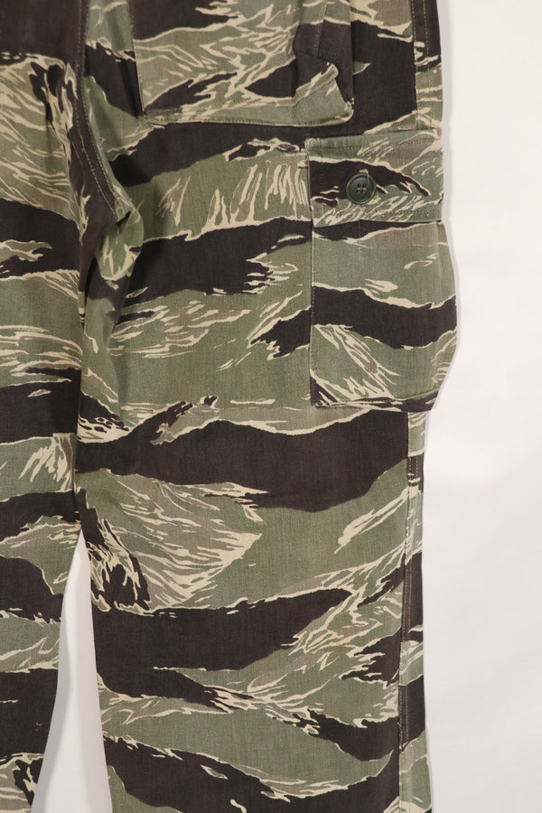 実物　沖縄タイガー　タイガーストライプ　パンツ　Asian Cut　褪色あり　A-Mサイズ