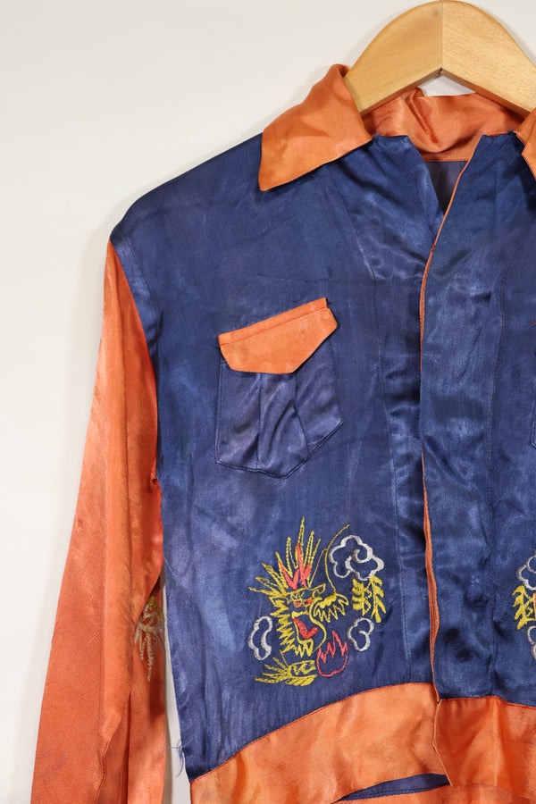 推定 1950年代後半〜1960年代　子供用　OKINAWA シャツ　刺繍お土産品　未使用品