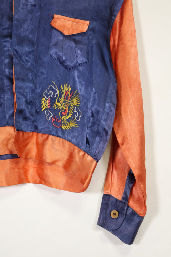 推定 1950年代後半〜1960年代　子供用　OKINAWA シャツ　刺繍お土産品　未使用品