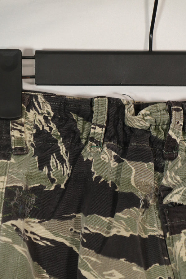 実物　沖縄タイガー　JWD　タイガーストライプ　パンツ　キッズサイズ　中古品