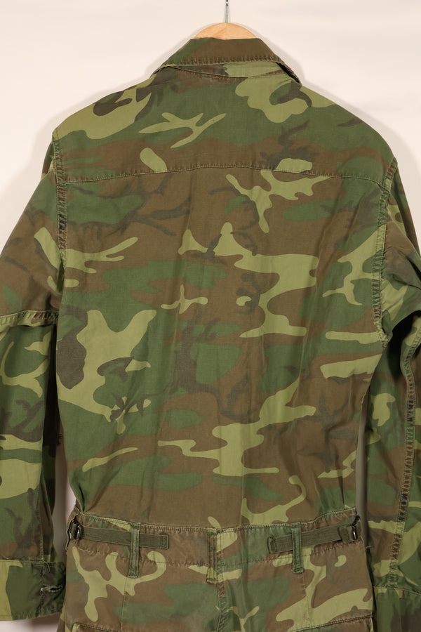 実物　1966年〜1967年　レア品　ローカル改造　フライトスーツ　ERDL 初期プリント