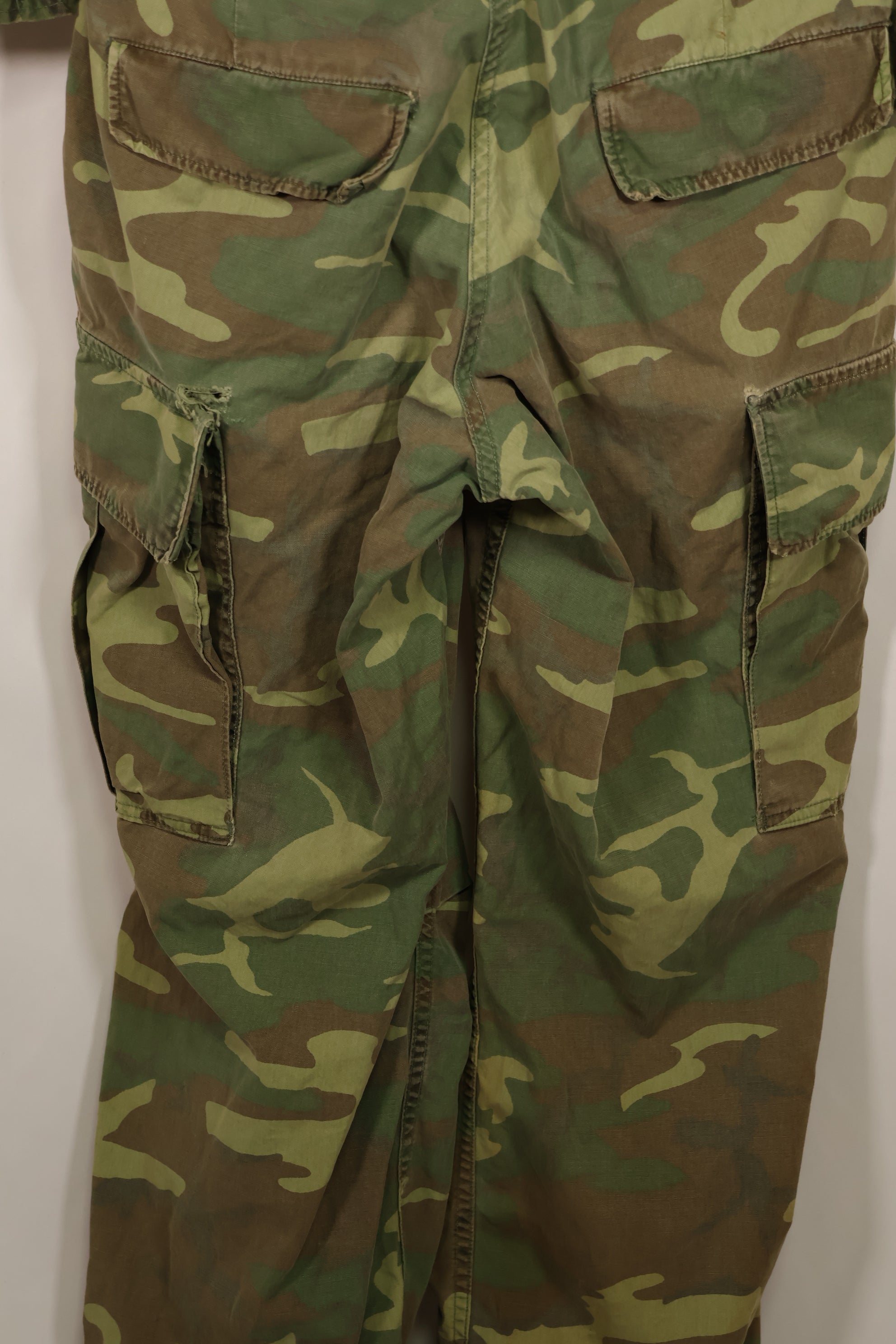 実物　1966年〜1967年　レア品　ローカル改造　フライトスーツ　ERDL 初期プリント