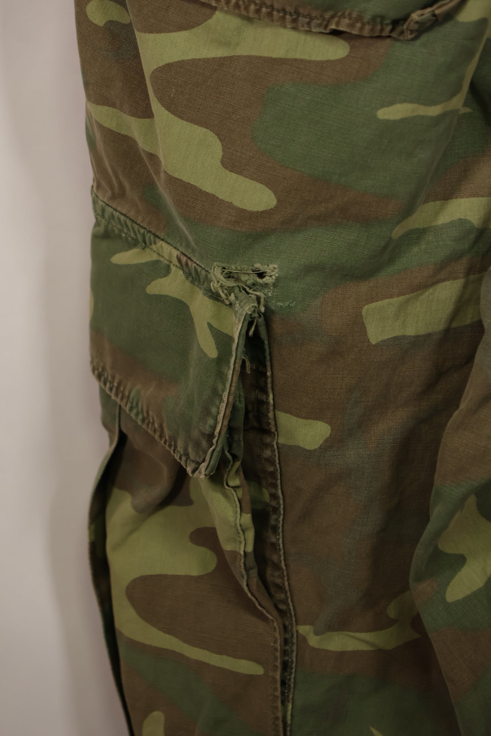 実物　1966年〜1967年　レア品　ローカル改造　フライトスーツ　ERDL 初期プリント