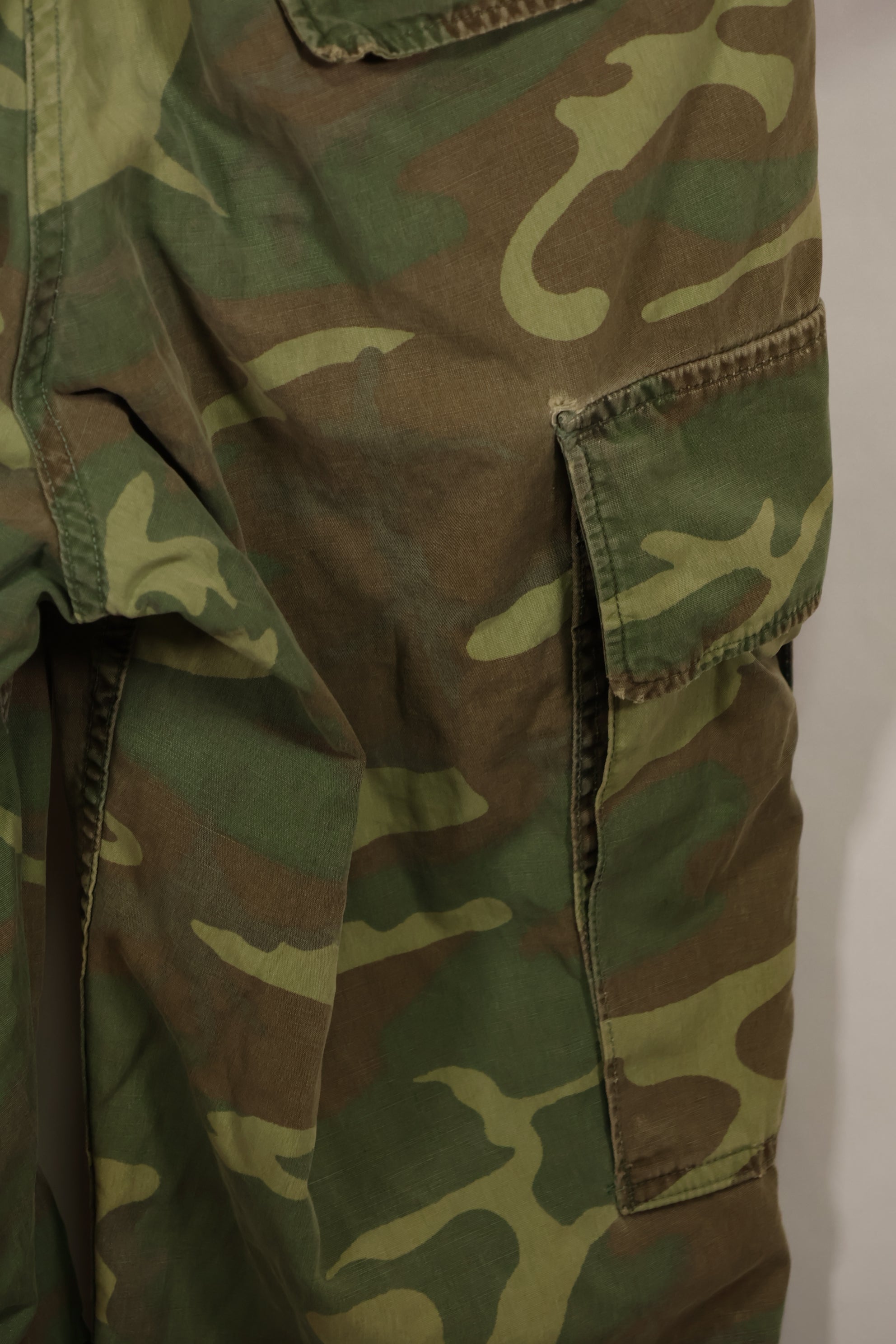 実物　1966年〜1967年　レア品　ローカル改造　フライトスーツ　ERDL 初期プリント