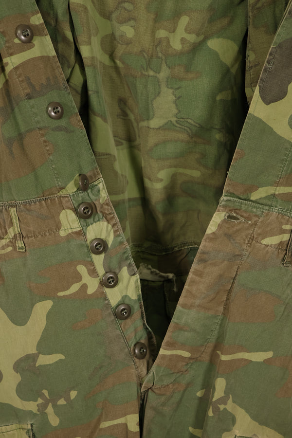 実物　1966年〜1967年　レア品　ローカル改造　フライトスーツ　ERDL 初期プリント