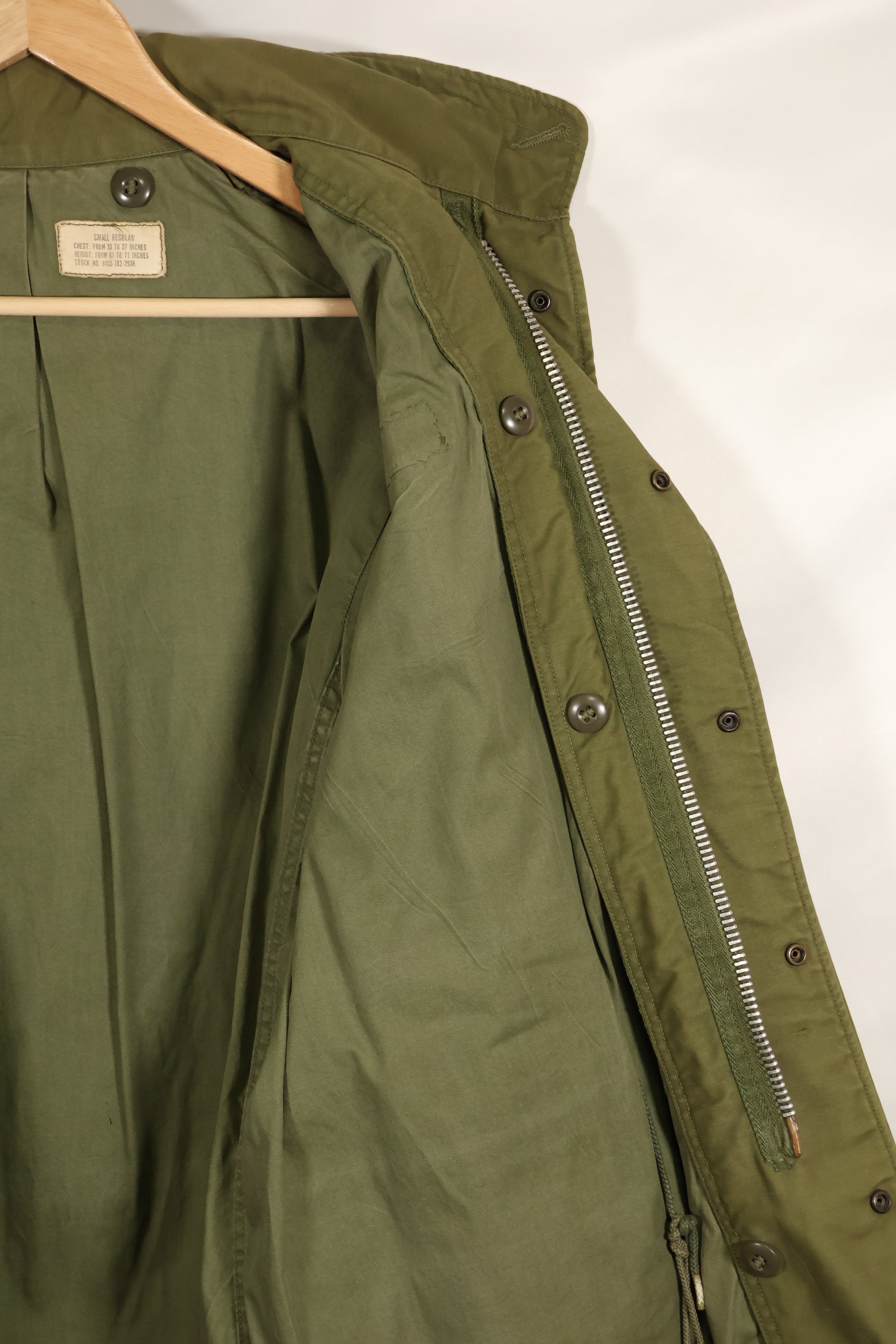 1967〜71年頃　S-R　2nd Model M65 フィールドジャケット　シルバージッパー　中古品