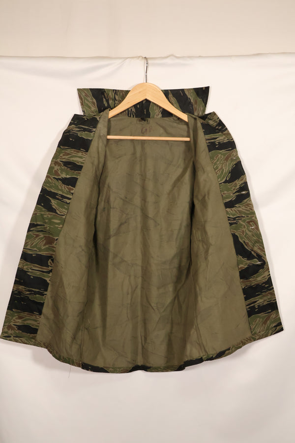 1960年代　半袖カスタム　シルバータイガー　タイガーストライプシャツ　US-M　状態良い　中古品