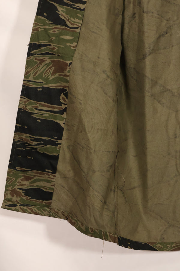 1960年代　半袖カスタム　シルバータイガー　タイガーストライプシャツ　US-M　状態良い　中古品