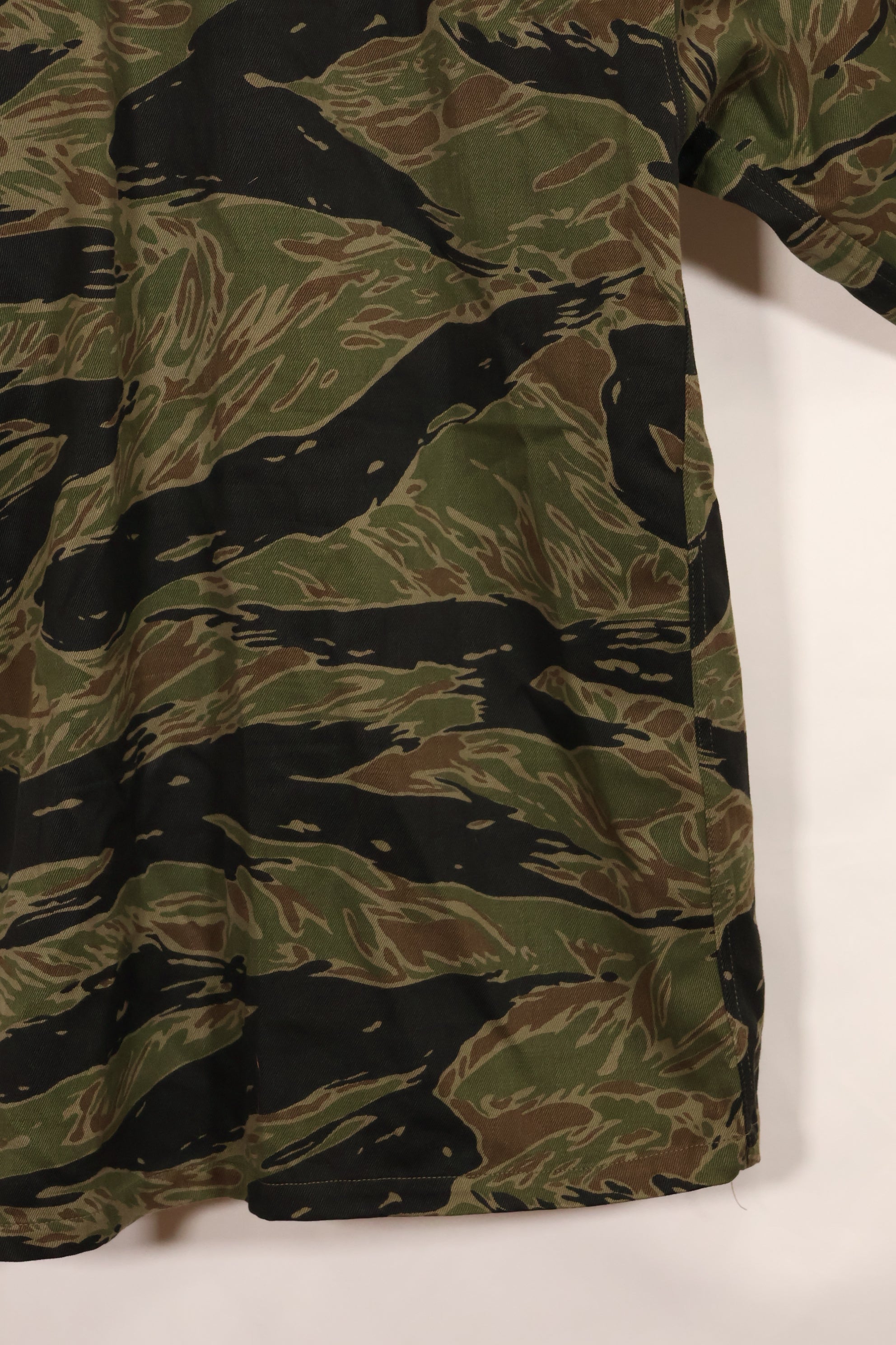 1960年代　半袖カスタム　シルバータイガー　タイガーストライプシャツ　US-M　状態良い　中古品