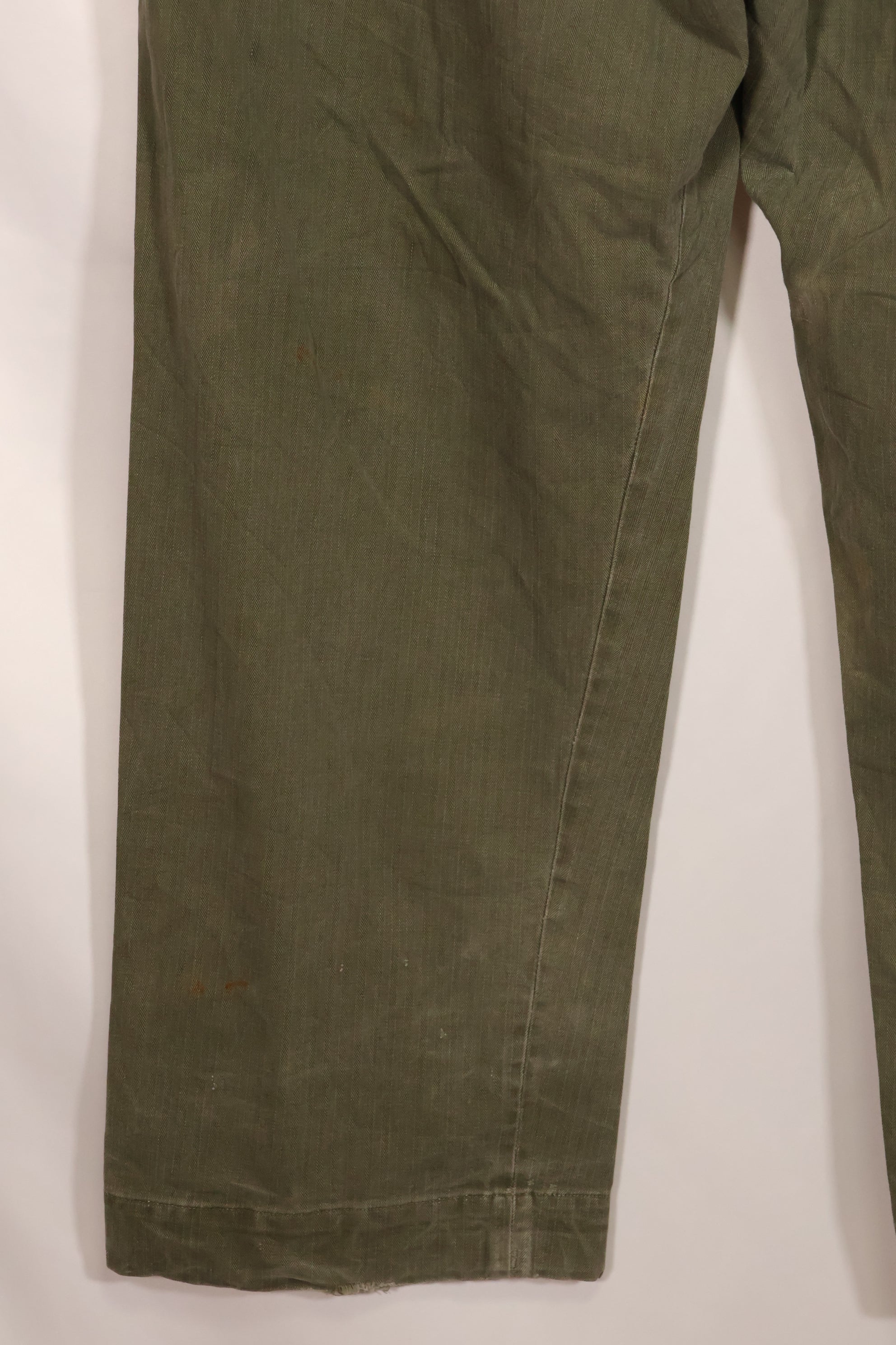 実物　1940年代　WWII アメリカ製　イギリス軍　HBT　ジャングルトラウザーズ　中古品