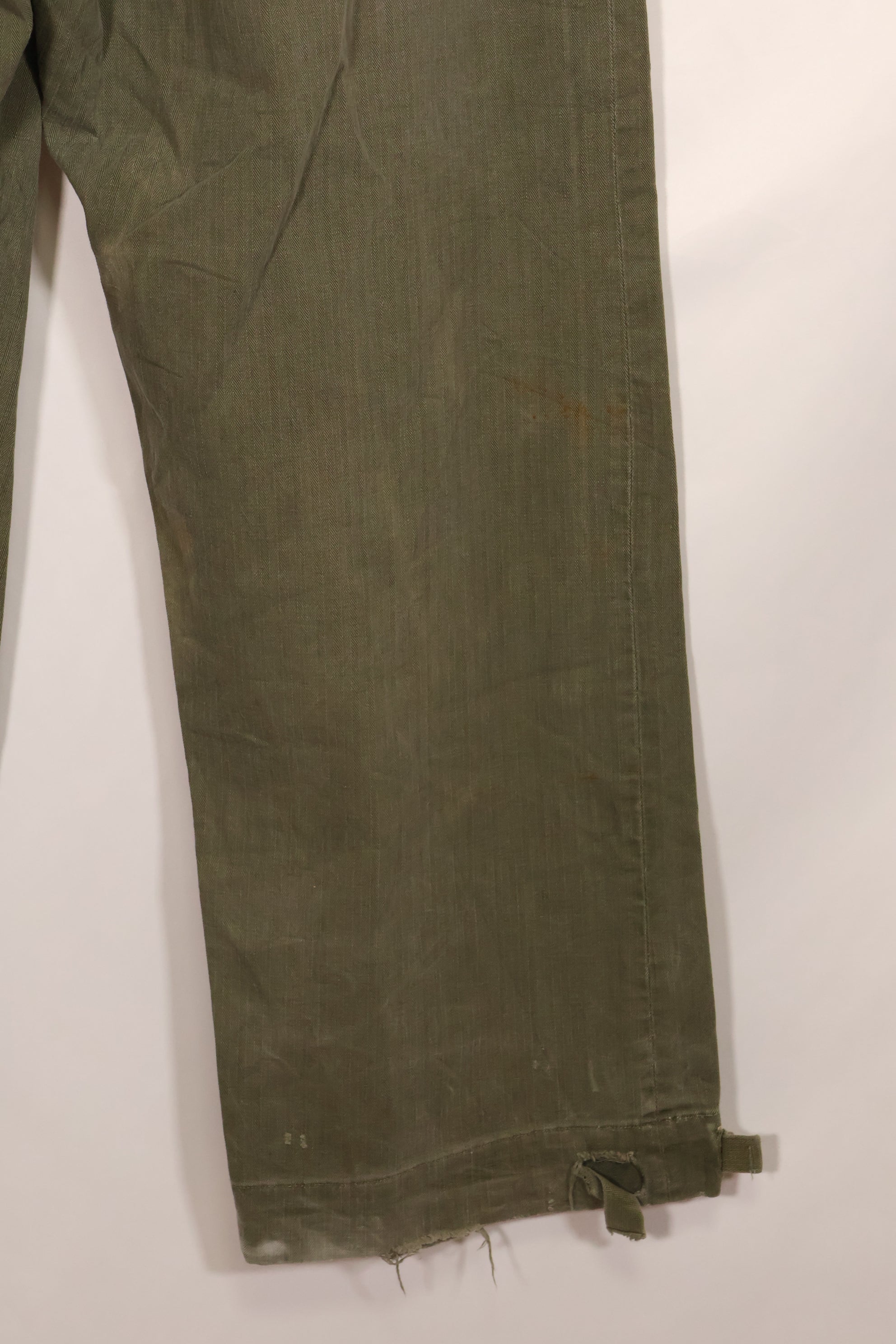 実物　1940年代　WWII アメリカ製　イギリス軍　HBT　ジャングルトラウザーズ　中古品