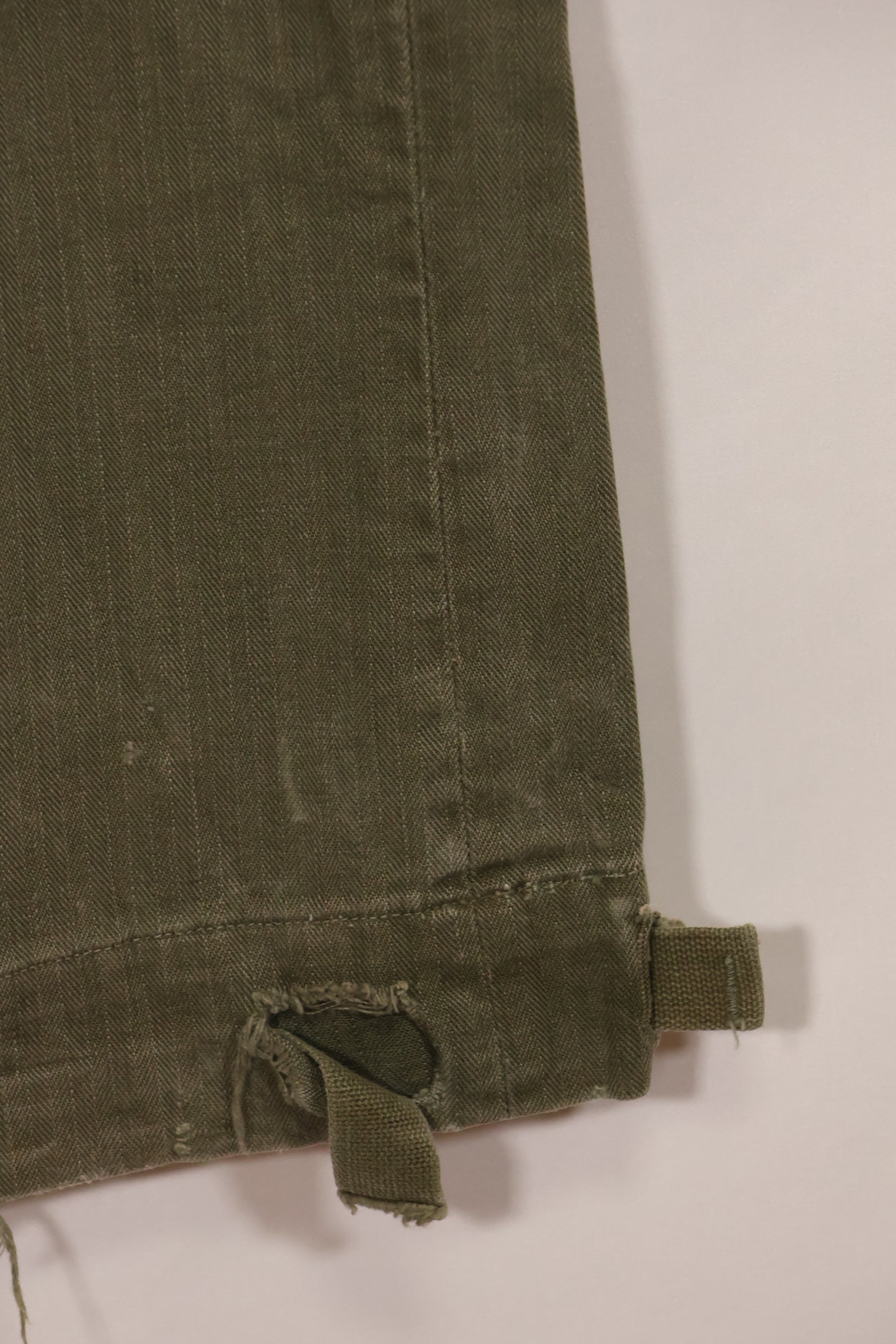 実物　1940年代　WWII アメリカ製　イギリス軍　HBT　ジャングルトラウザーズ　中古品
