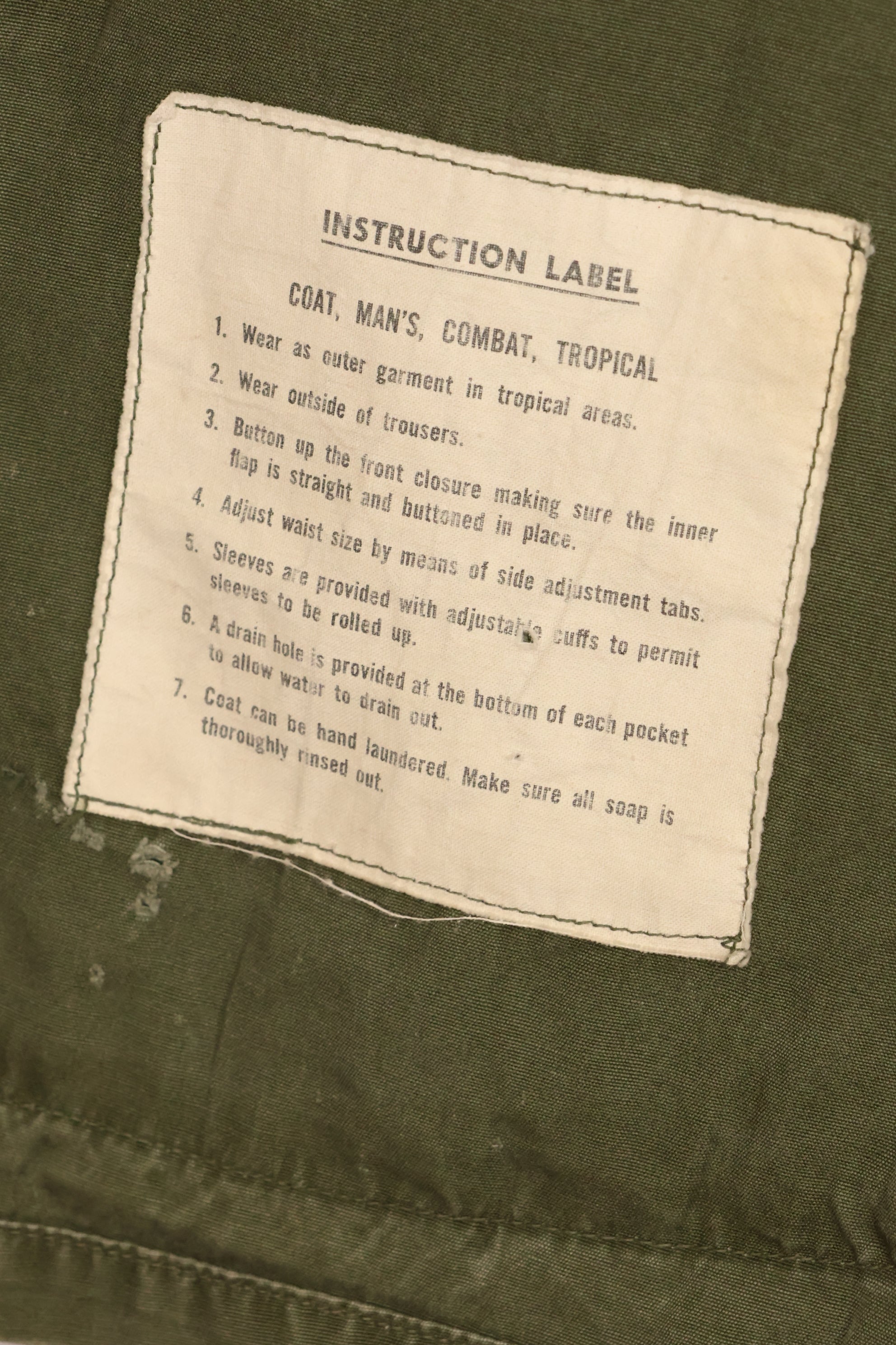 実物 S-S 1963年製造　1st Model ジャングルファティーグ　ジャケット　中古品