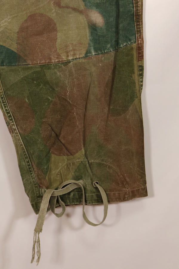 1956年　ベルギー軍　ブラッシュストローク迷彩　空挺パンツ　中古品　退色あり