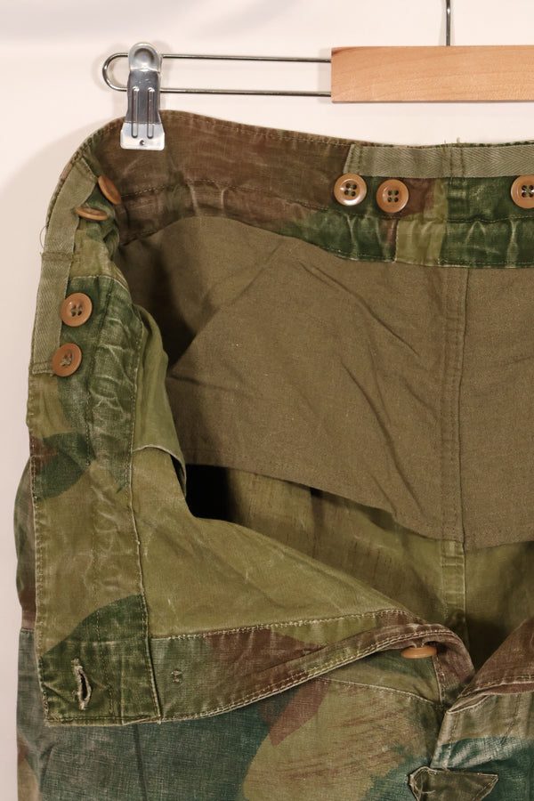 1956年　ベルギー軍　ブラッシュストローク迷彩　空挺パンツ　中古品　退色あり