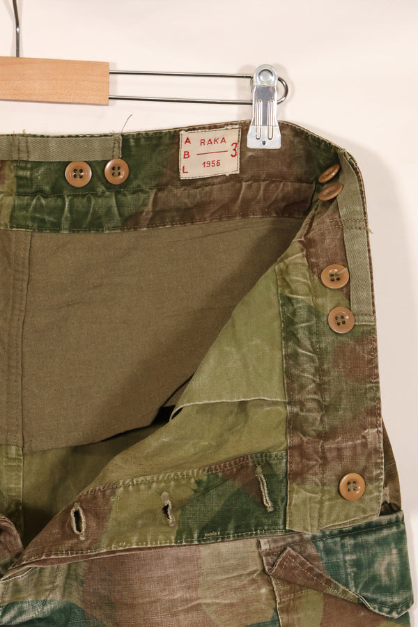 1956年　ベルギー軍　ブラッシュストローク迷彩　空挺パンツ　中古品　退色あり