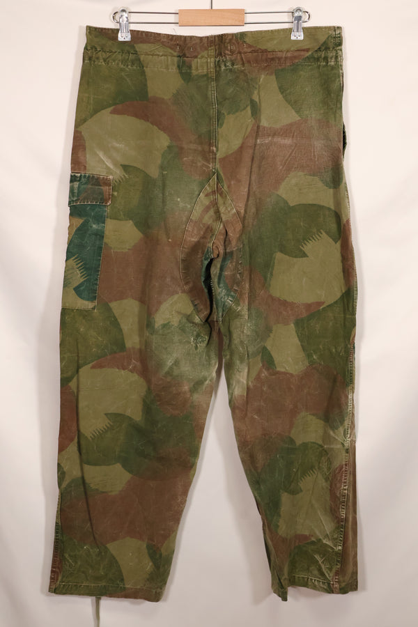 1956年　ベルギー軍　ブラッシュストローク迷彩　空挺パンツ　中古品　退色あり