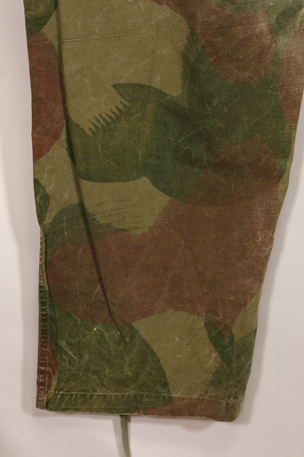 1956年　ベルギー軍　ブラッシュストローク迷彩　空挺パンツ　中古品　退色あり