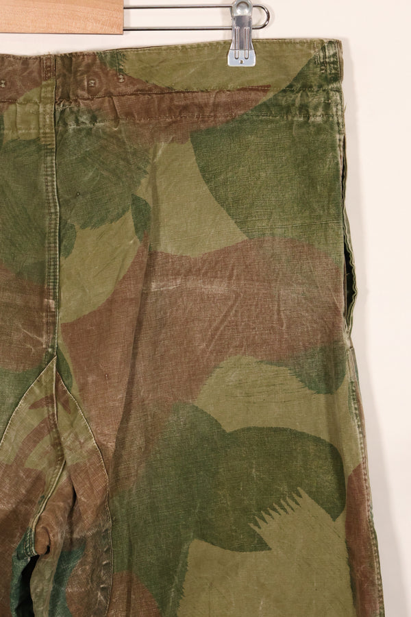 1956年　ベルギー軍　ブラッシュストローク迷彩　空挺パンツ　中古品　退色あり
