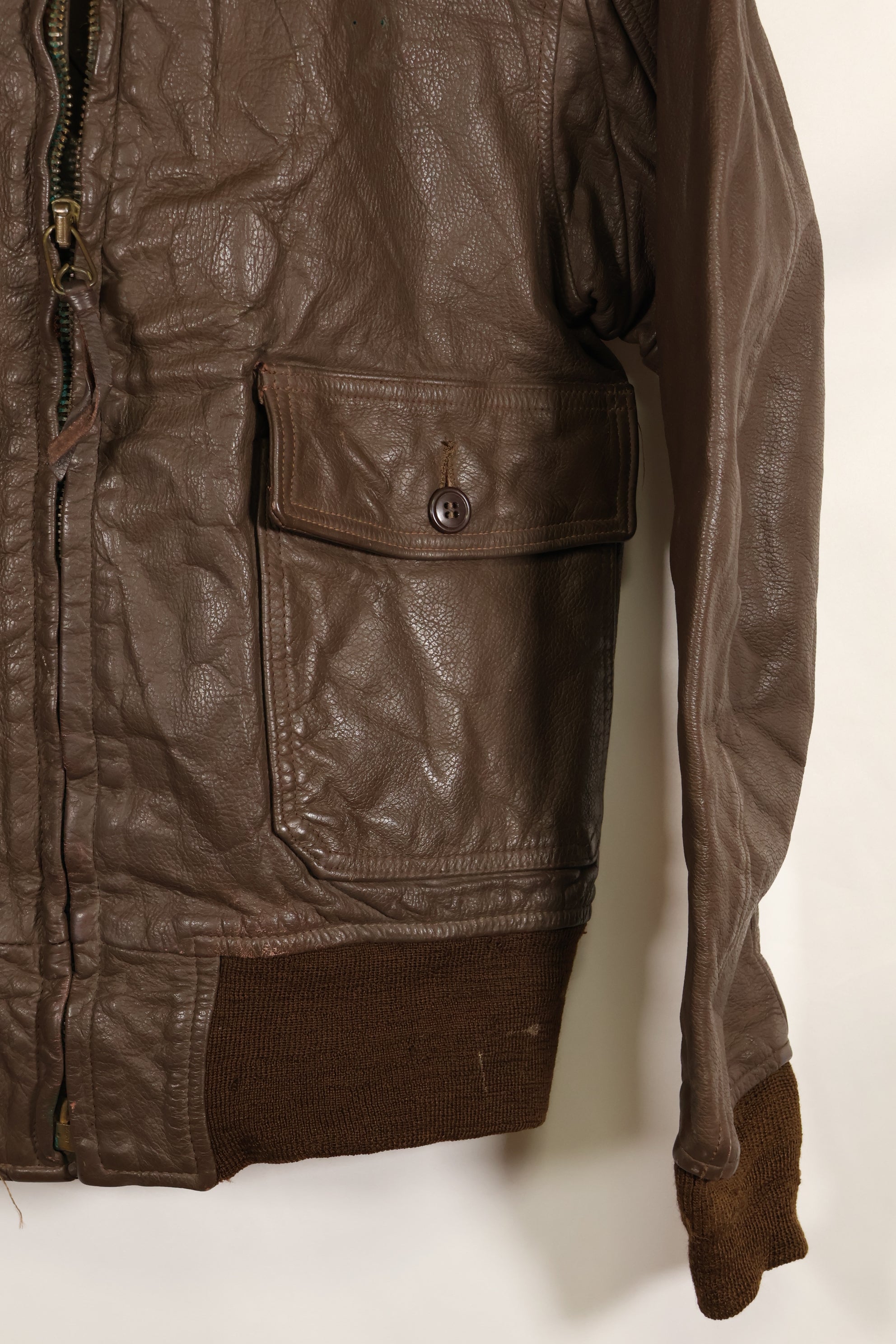 1977年契約　パッチ付　アメリカ海軍　G-1　フライトジャケット　サイズ40　状態良い