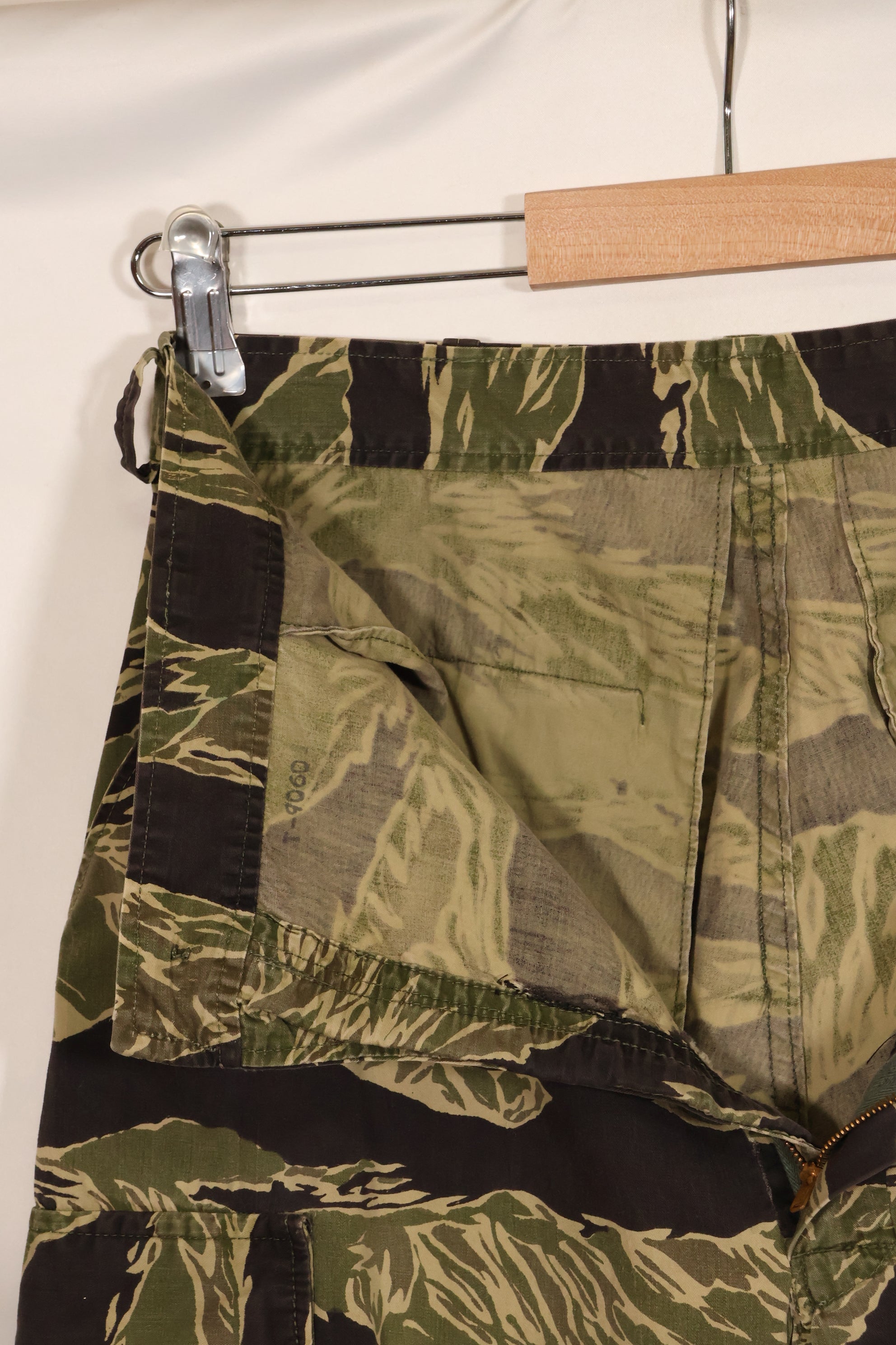 1960年代　ライトウェイト生地　沖縄タイガー　ジャングルファティーグカット　パンツ　中古品