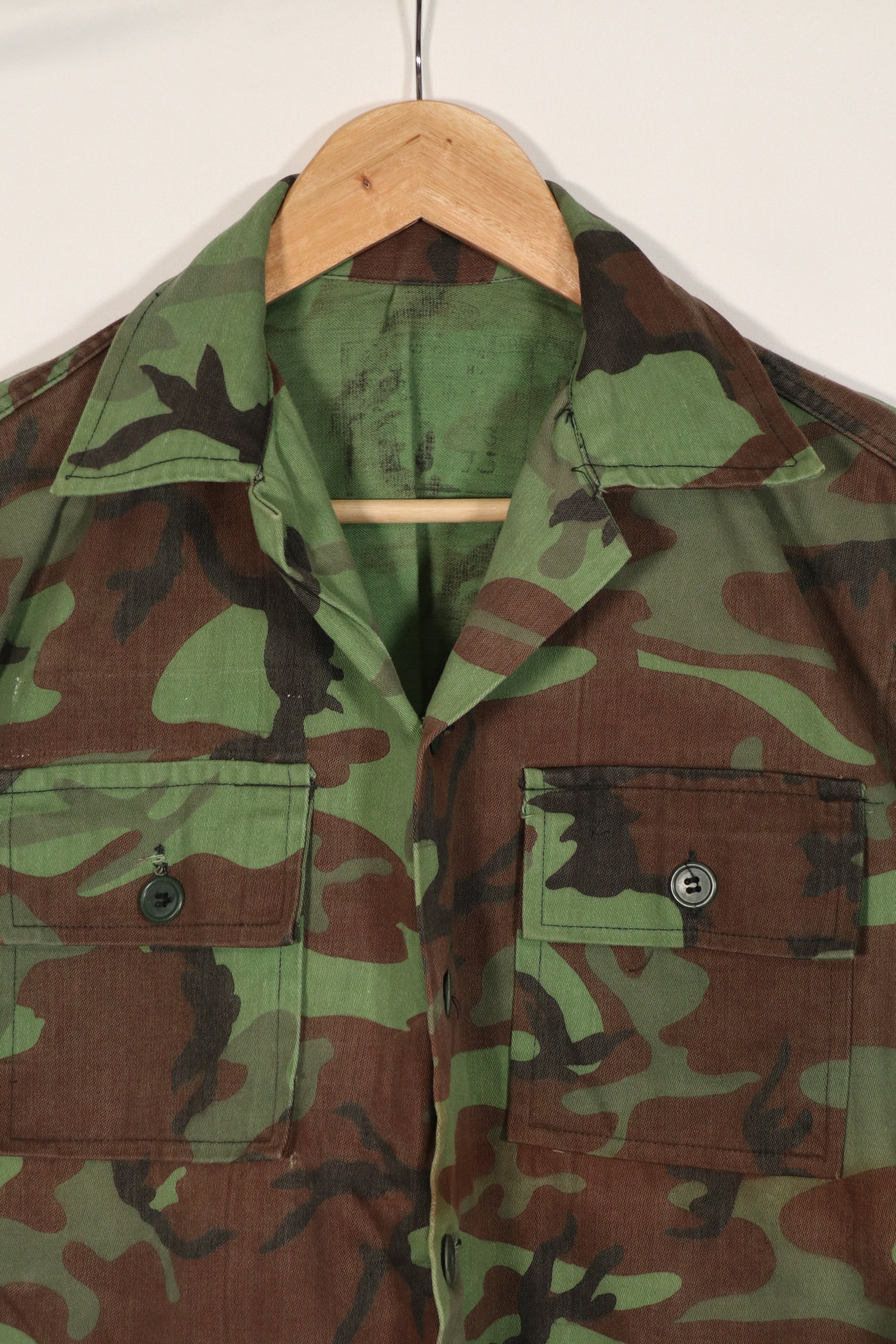 実物　南ベトナムレンジャー　リーフ迷彩　ジャケット　BDQ　中古品　B