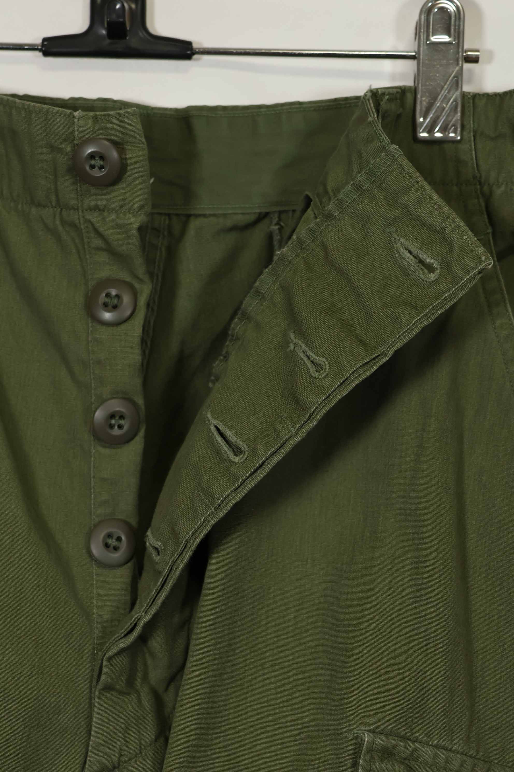 推定1967年契約　3rd Model ノンリップストップ　ジャングルファティーグ　パンツ　M-R　中古品