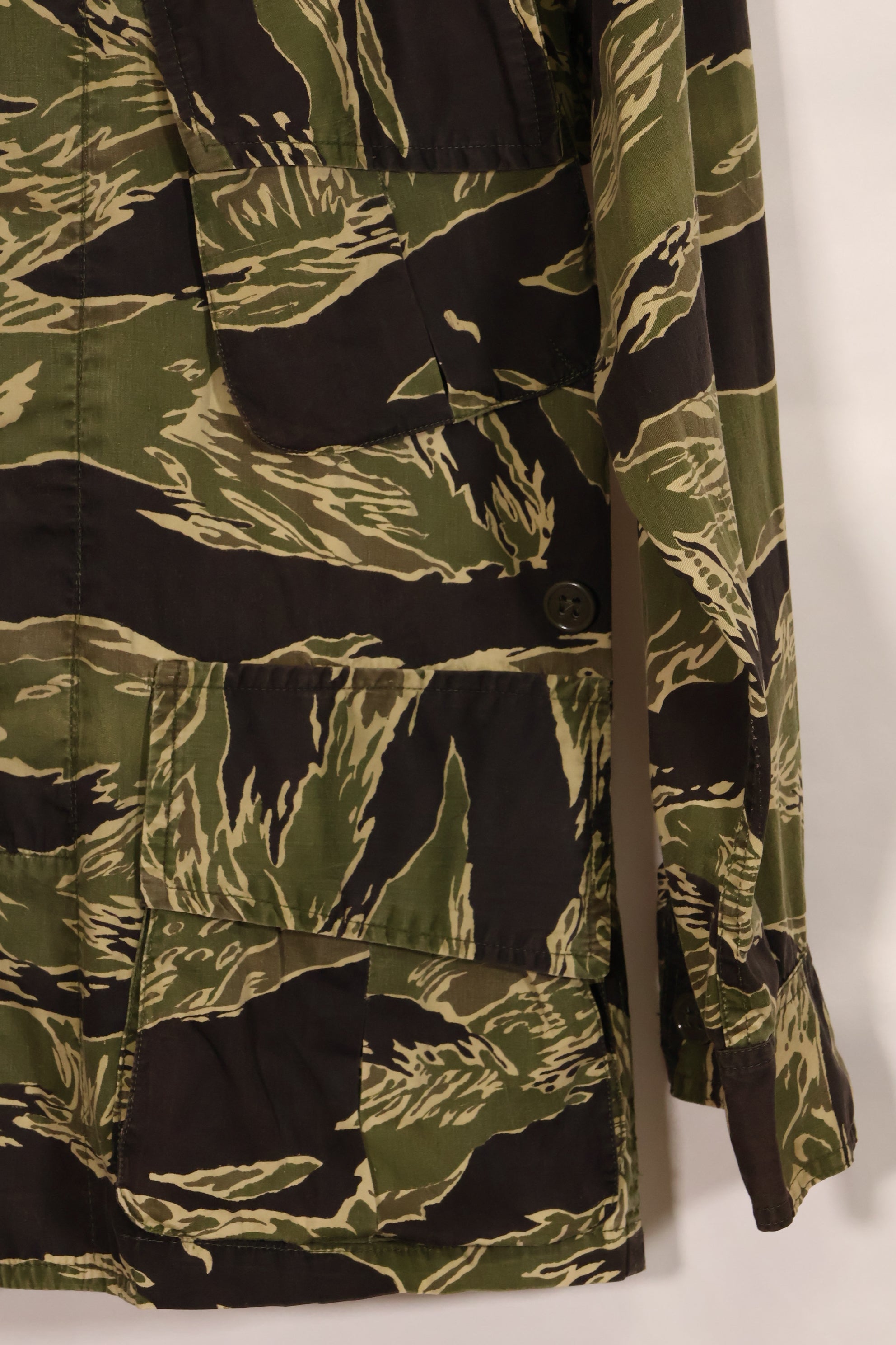 1960年代　ライトウェイト生地　沖縄タイガー　ジャングルファティーグカット　ジャケット　中古品