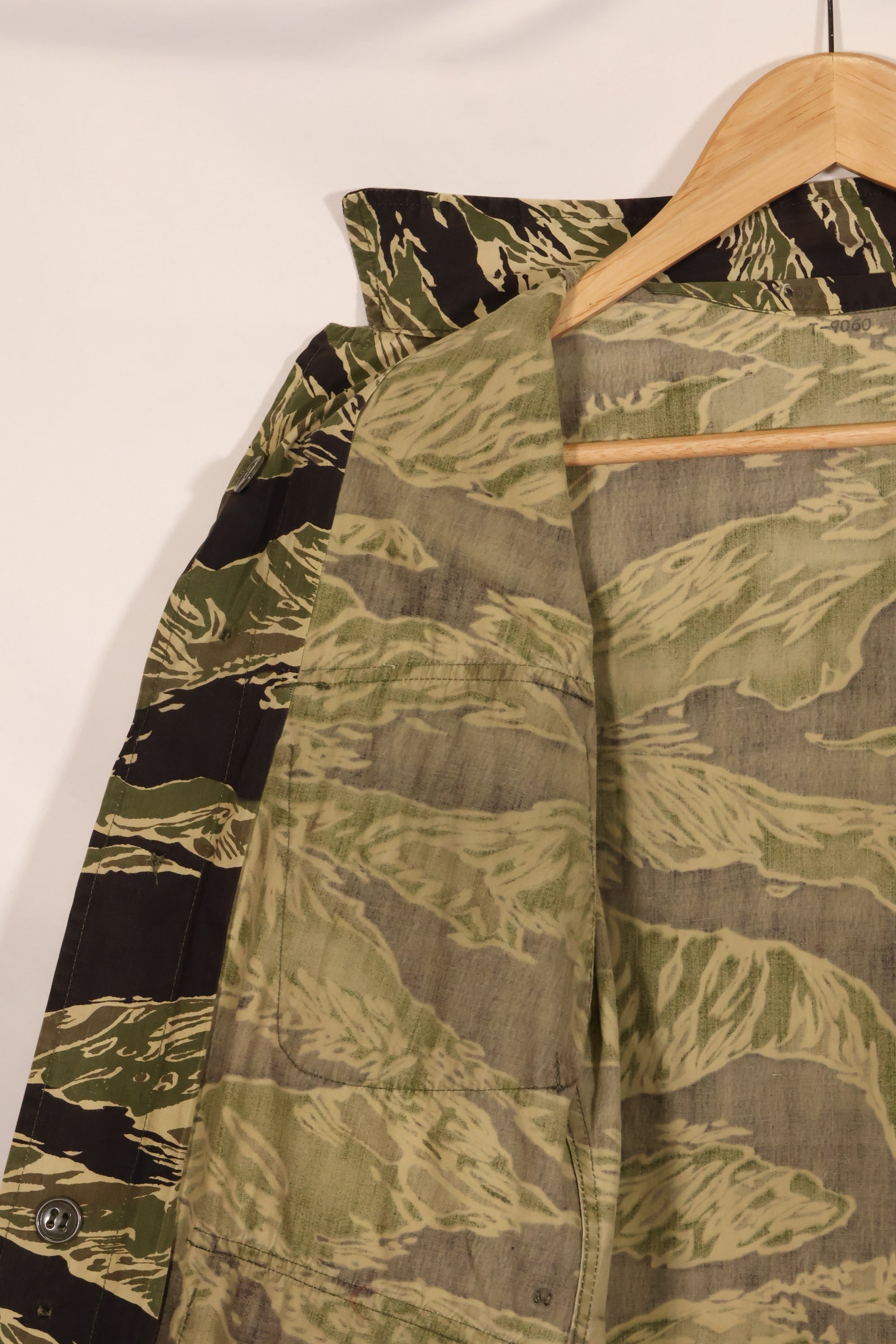 1960年代　ライトウェイト生地　沖縄タイガー　ジャングルファティーグカット　ジャケット　中古品