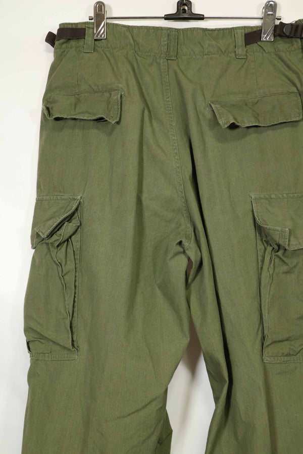 推定1967年契約　3rd Model ノンリップストップ　ジャングルファティーグ　パンツ　M-R　中古品