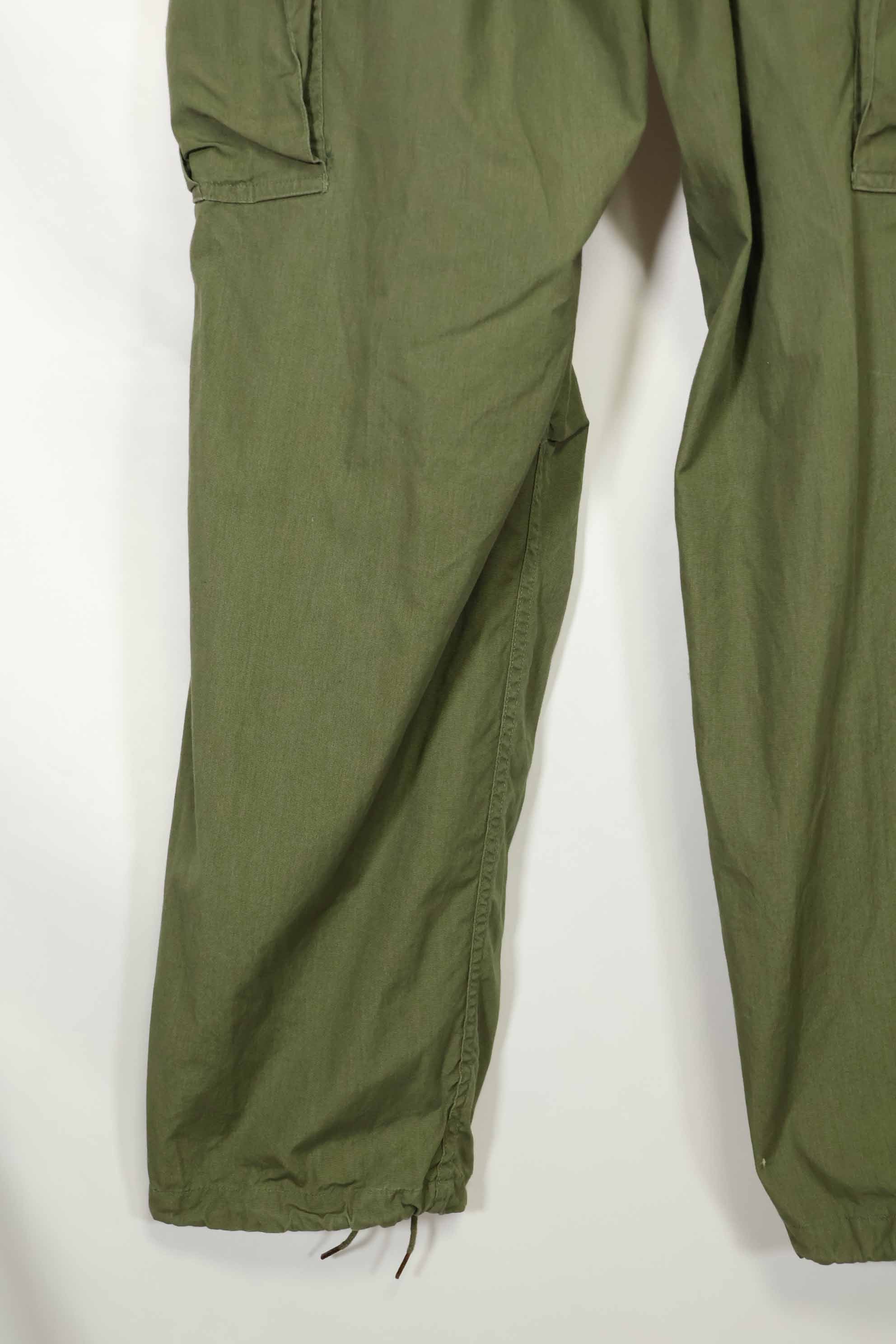 推定1967年契約　3rd Model ノンリップストップ　ジャングルファティーグ　パンツ　M-R　中古品