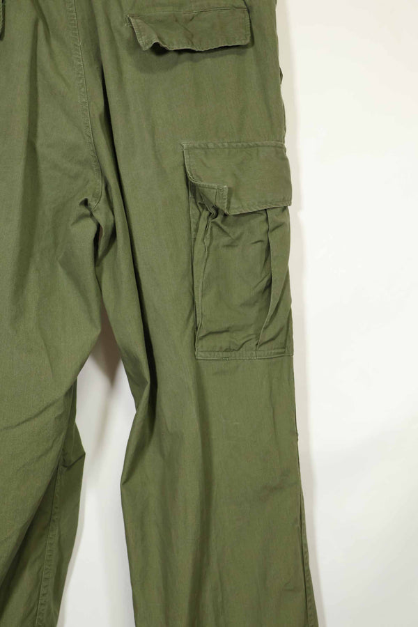 推定1967年契約　3rd Model ノンリップストップ　ジャングルファティーグ　パンツ　M-R　中古品