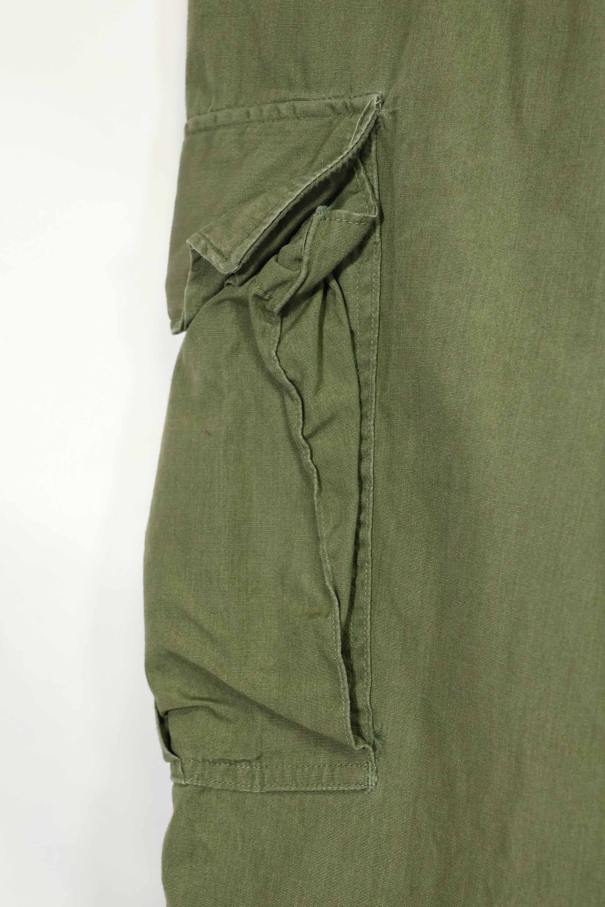 推定1967年契約　3rd Model ノンリップストップ　ジャングルファティーグ　パンツ　M-R　中古品