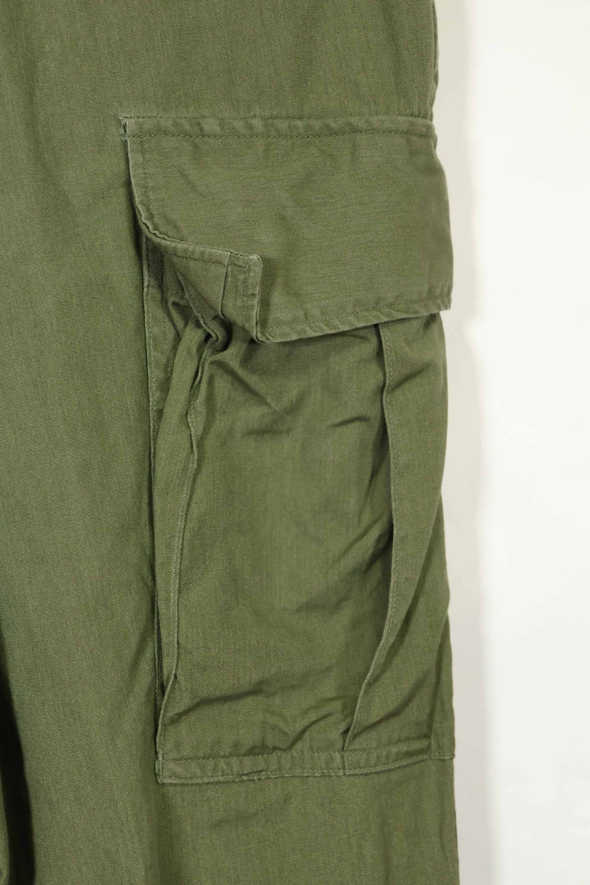 推定1967年契約　3rd Model ノンリップストップ　ジャングルファティーグ　パンツ　M-R　中古品