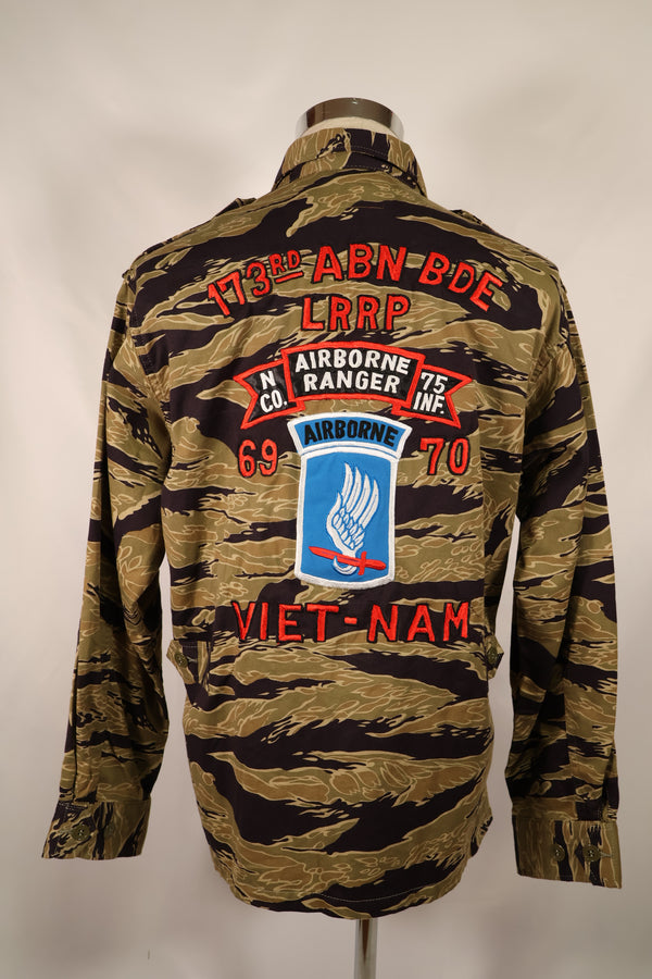 【限定生産品】レプリカ　沖縄 Mugi's 刺繍　MILITARIA 1911 ゴールドタイガー2nd Modeジャケット　ツアージャケット