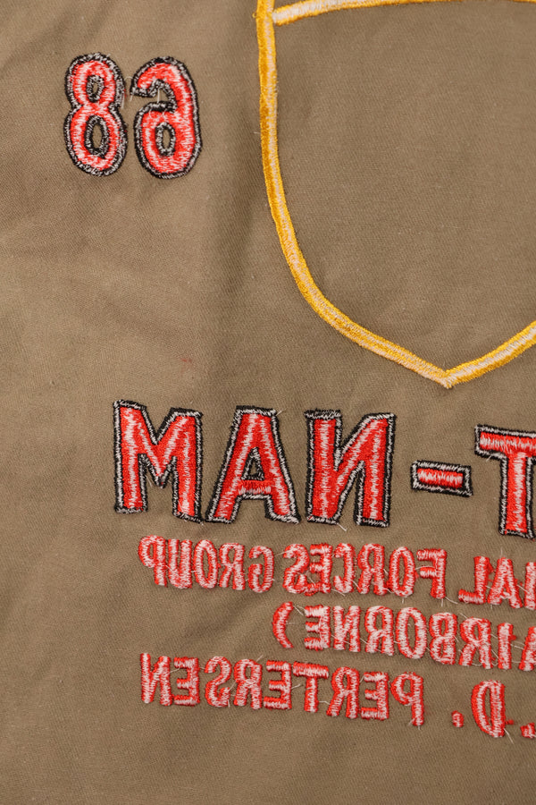 【限定生産品】レプリカ　沖縄 Mugi's 刺繍　MILITARIA 1911 シルバータイガー  USカットシャツ　ツアージャケット