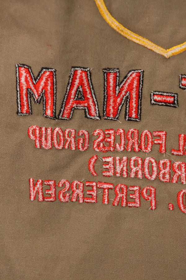 【限定生産品】レプリカ　沖縄 Mugi's 刺繍　MILITARIA 1911 シルバータイガー  USカットシャツ　ツアージャケット