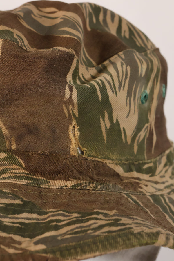 1960年代　CISOカット改造　沖縄タイガーパターン　タイガーストライプ　ブーニーハット　中古品