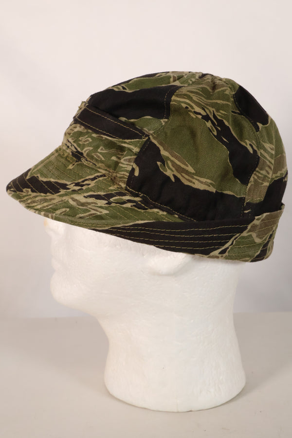 1960年代　沖縄タイガーパターン　ローカルメイド　フィッシングハット　中古品