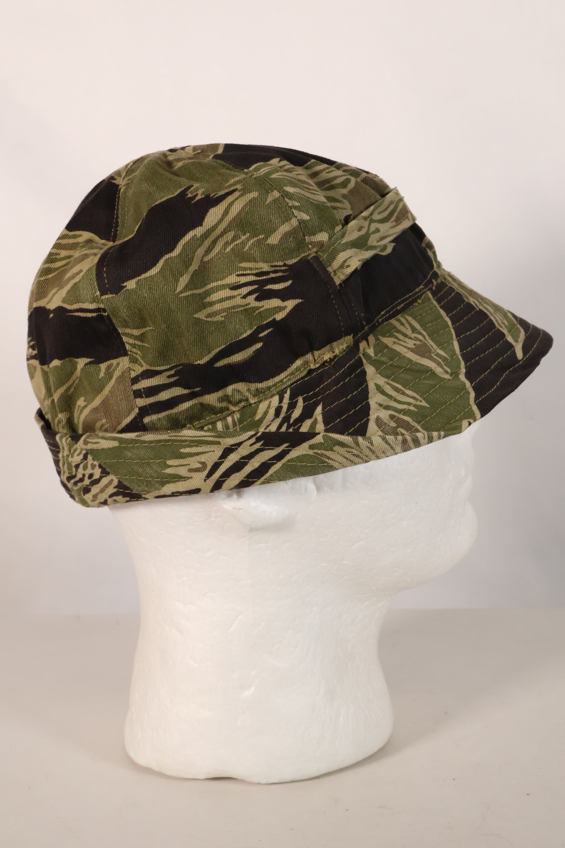 1960年代　沖縄タイガーパターン　ローカルメイド　フィッシングハット　中古品