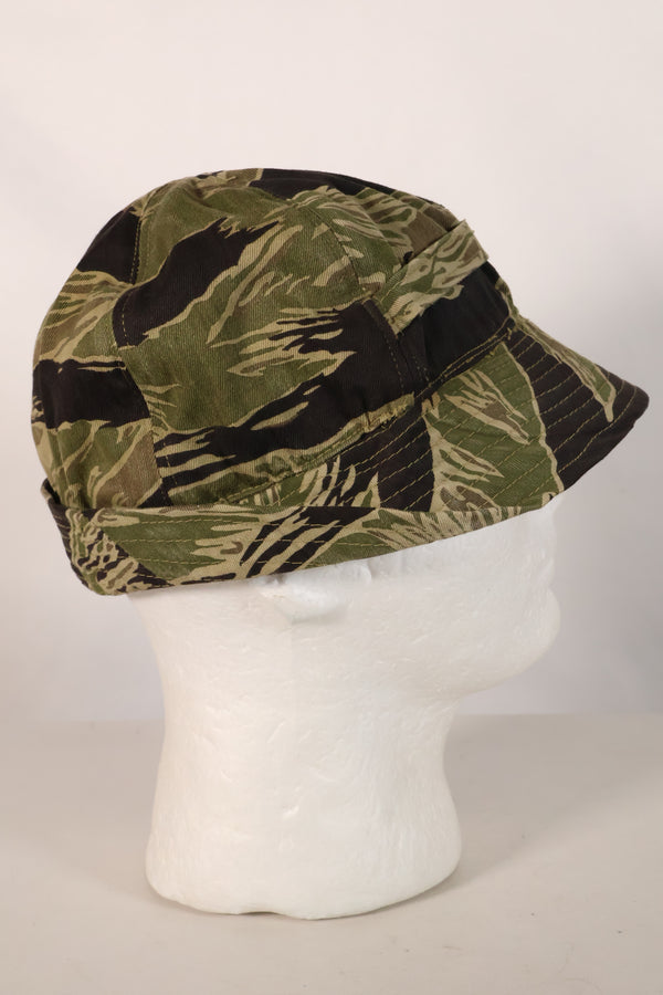 1960年代　沖縄タイガーパターン　ローカルメイド　フィッシングハット　中古品