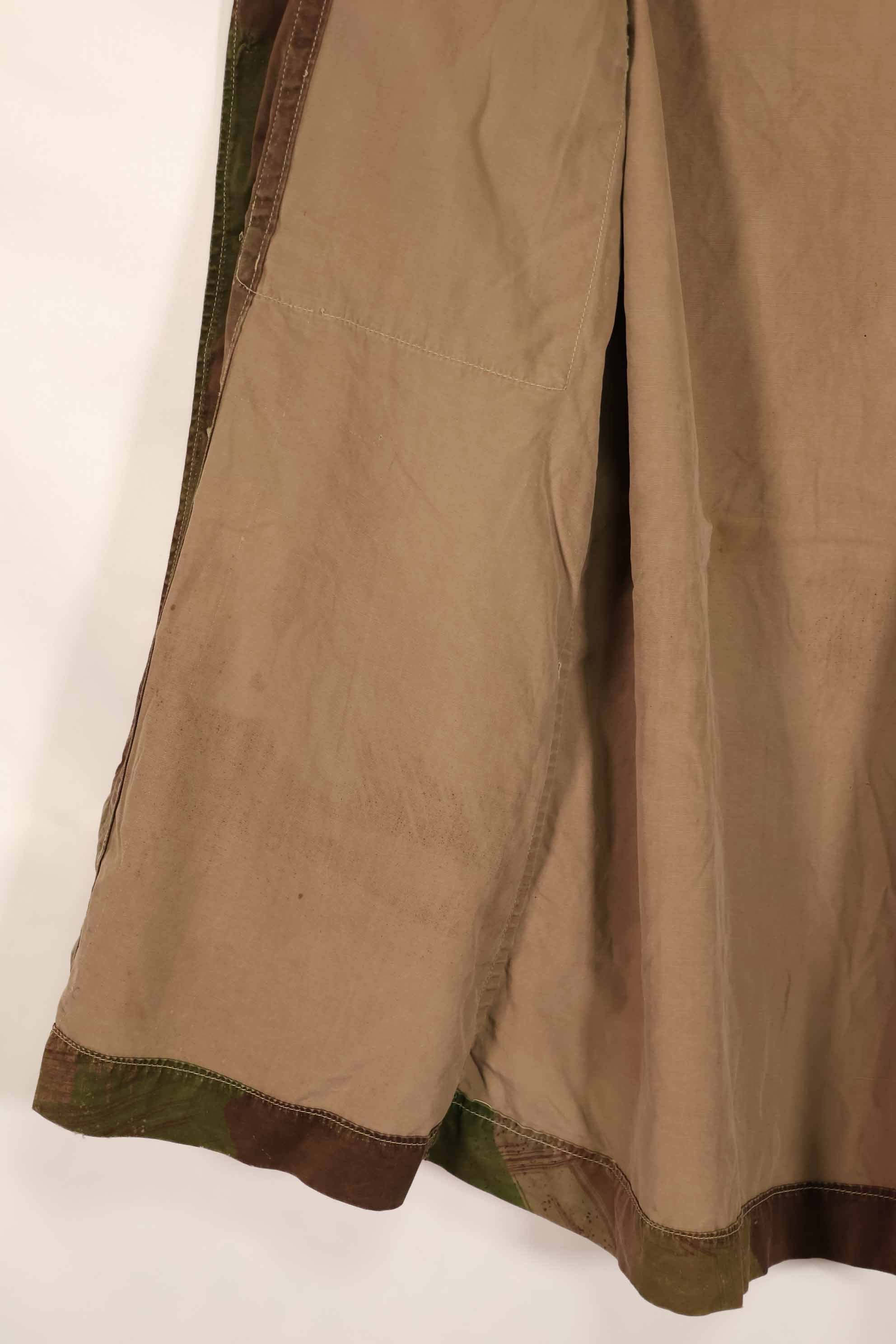 実物　1961年製　ARVN Windproof 迷彩　シャツ　薄手生地　ボタン欠損あり　レア品