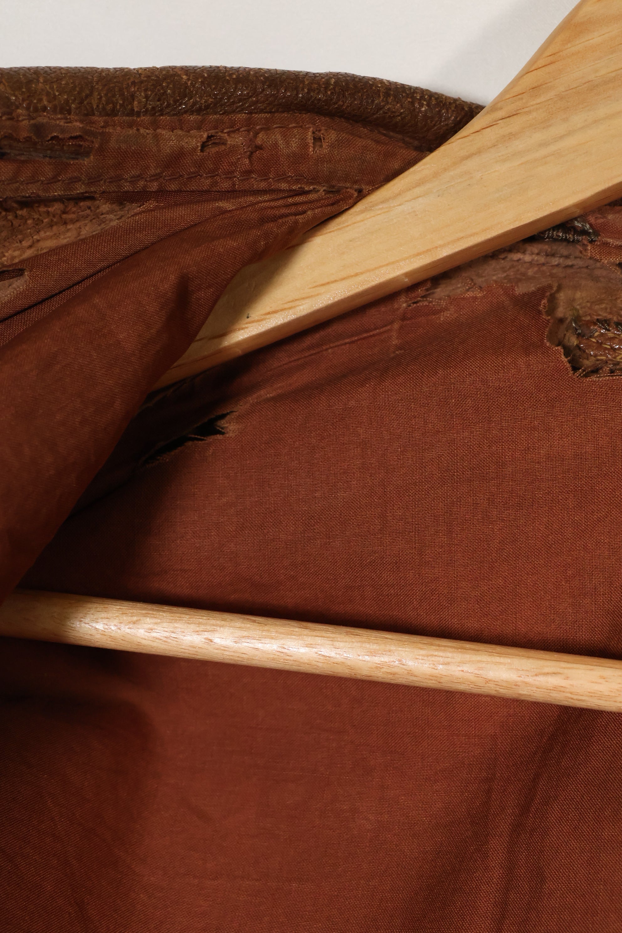 1940年代　サイズ 40　アメリカ陸軍航空隊 USAAF　A-2　フライトジャケット　スクアドロンパッチ付き　中古品