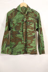 1960年代　ポップリン製　ARVN リーフ迷彩　シャツ　薄手生地　レア品　中古品