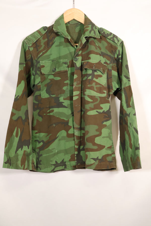 1960年代　ポップリン製　ARVN リーフ迷彩　シャツ　薄手生地　レア品　中古品