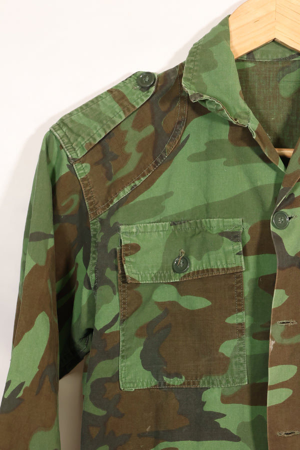 1960年代　ポップリン製　ARVN リーフ迷彩　シャツ　薄手生地　レア品　中古品
