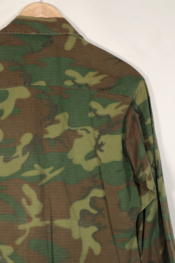 実物　1969年製　リップストップ　ERDL ジャングルファティーグ　ジャケット　中古品　S-R