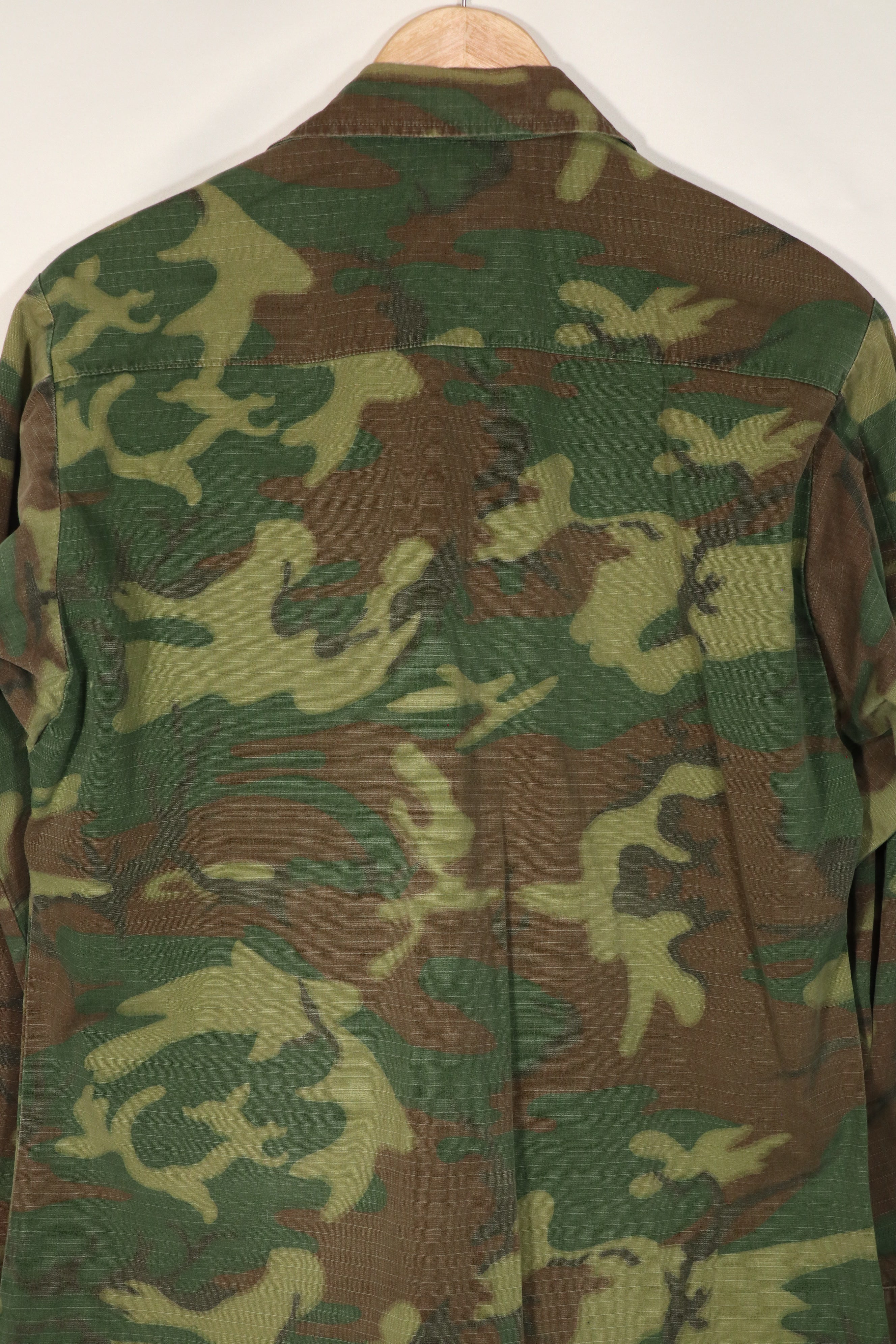 実物　1969年製　リップストップ　ERDL ジャングルファティーグ　ジャケット　中古品　S-R